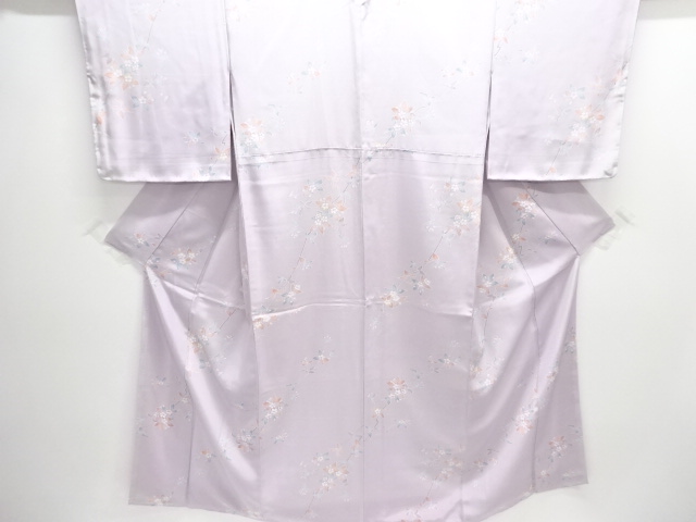 枝花模様小紋着物